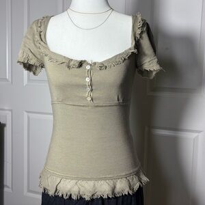 y2k cottagecore babydoll top